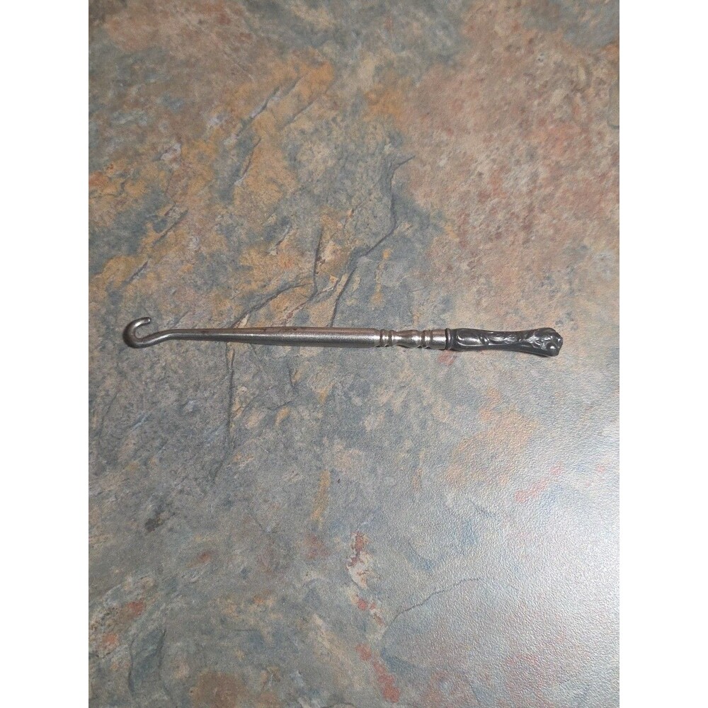 Antique Hallmarked Sterling Silver Handle Button Hook